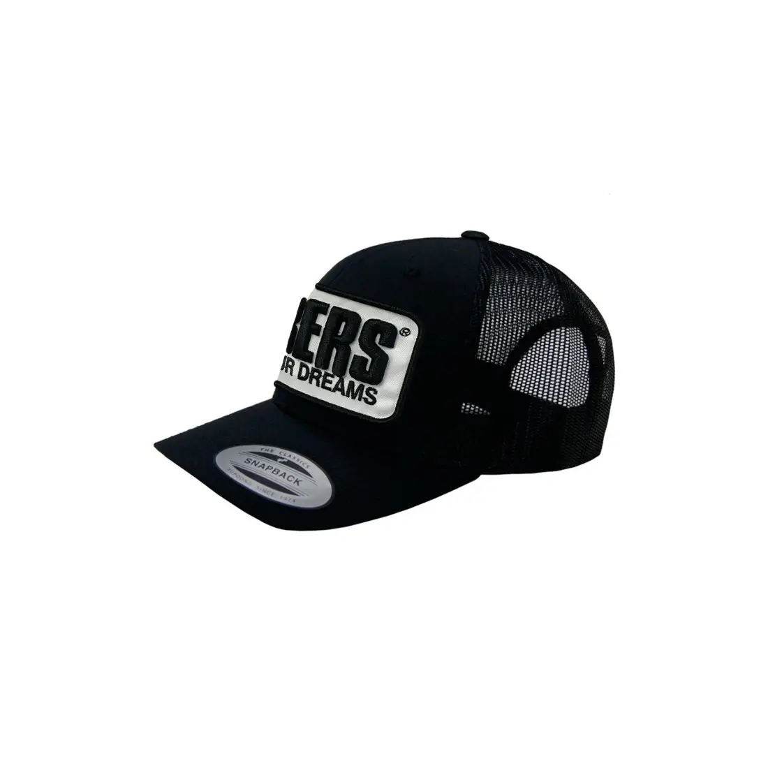 010c1549d2cb4ce4bb553d410695d36f.webp Čierna šiltovka „Trucker“ – so šiltom a nášivkou s logom - obrazek 1