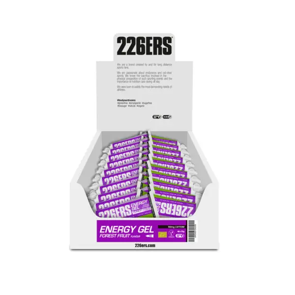 BOX ENERGY GÉL BIO tuba (40 ks) - certifikované energetické gély 40x25g