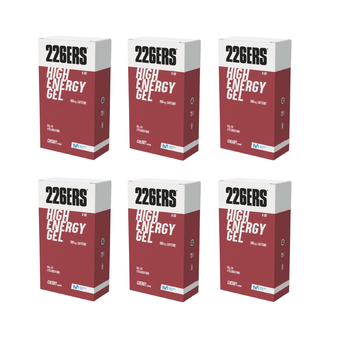 6x6 high energy cherry VEĽKOOBCHOD 6 x 6-balenie VYSOKÉHO ENERGETICKÉHO GÉLU - gély s vysokým obsahom sacharidov s cyklodextrínom 6x76g - obrazek 1